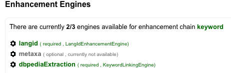 Optional Engine is inactive