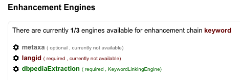 Required Engine is inactive